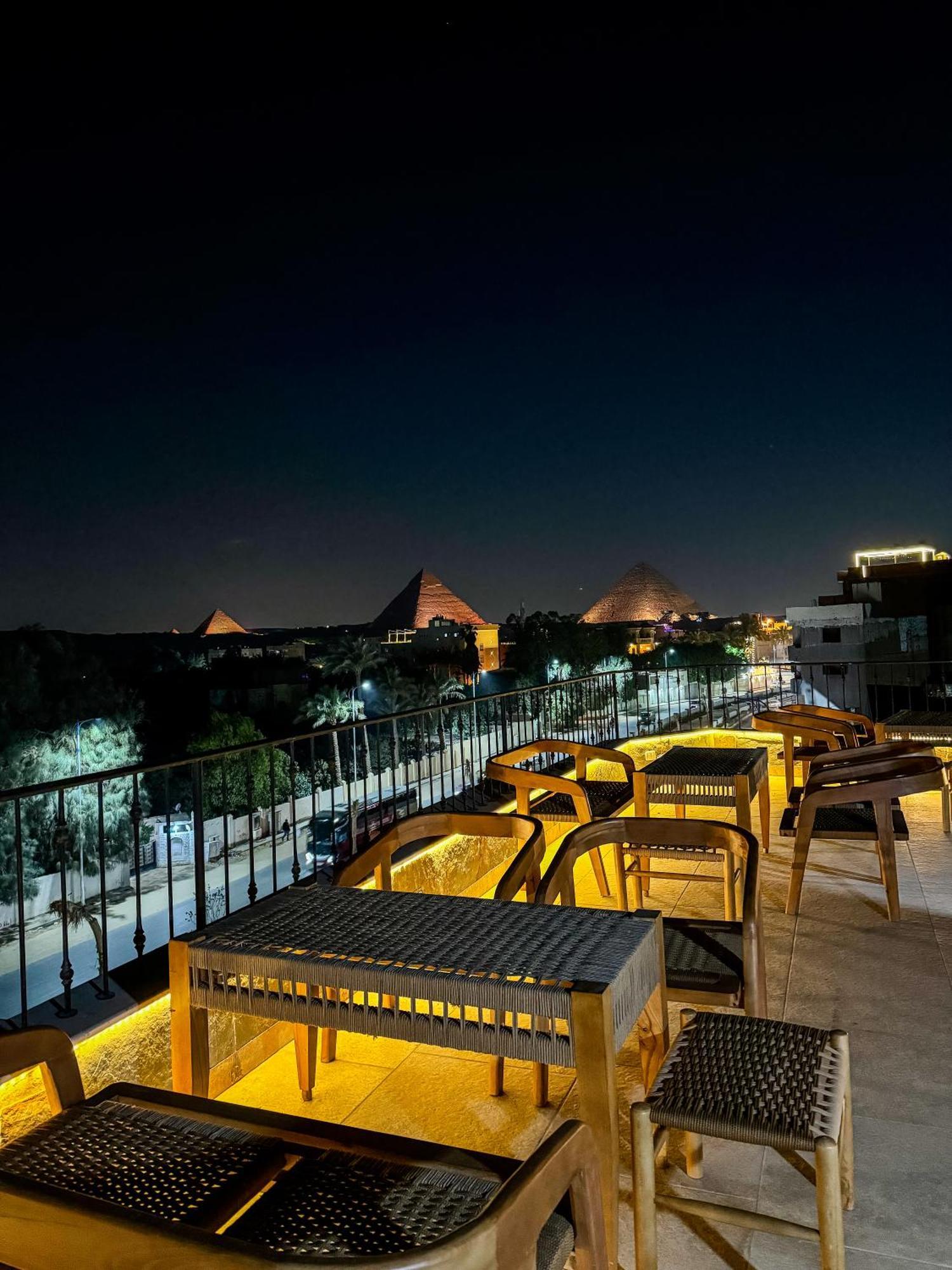 Almas Pyramids View Hotel Kafret el-Gabal Kültér fotó