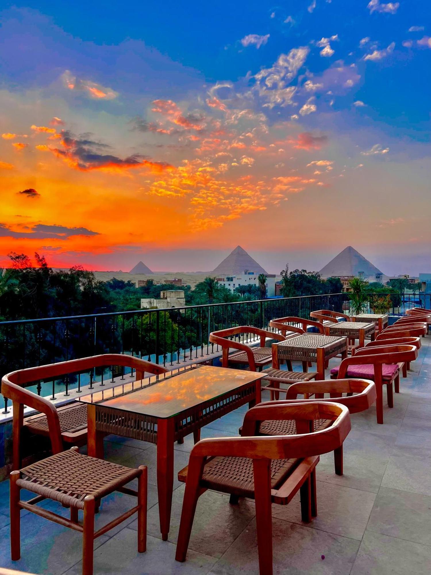Almas Pyramids View Hotel Kafret el-Gabal Kültér fotó